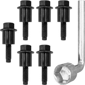 6 PCS توقيت سلسلة دليل البراغي استبدال 11588522 ، دليل توقيت المحرك دليل المسمار متوافق مع SAAB 9-3 2003 إلى 2012 ، SAAB 9-5 2010 إلى 2011 ، 2.4 ECOTEC ، أوبل 2.2 ، تشيفي