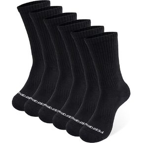CULTURE & NATURE Men's/Women's Athletic Performance Cushion Crew Socks 6 Pack in Kuwait