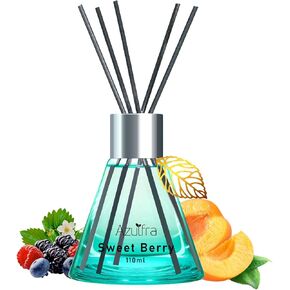 Reed Diffuser Set 3.4 oz, Berry Scent Diffusers for Home, Aromatherapy Diffuser for Room Office and Desk Decor