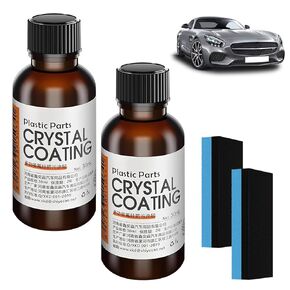 2Pcs Acssart Plating Refurbishing Agent, Crystal Coating for Car Plastic Parts,Car Plastic Plating Refurbishing Agent,Nano Coating Agent,Cars Plastics Restorer for DIY, Automotive, 30ml