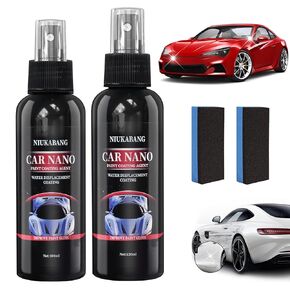 2Pcs Nurafix Nano Car Spray,Nurafix Scratch Remover,Nurafix Spray for Cars,Nurafix Scratch Fix,Nurafix Car Scratch Removal Spray,Nurafix Fast Repair Scratches Repairing Polish Spray(100ml+120ml)