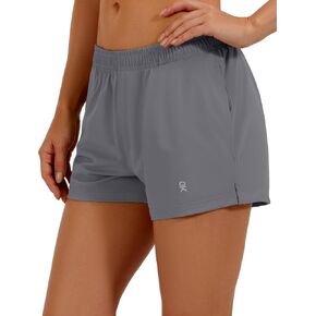 Little Donkey Andy Women's Running Shorts,Quick Dry Athletic Shorts Workout Sport Gym Shorts with Pockets