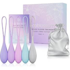 Ecoblossom Kegel Weights - Kegel Balls for Women Tightening Pelvic Floor - Kegel Exercise - Ben Wa Balls for Women - 5 Sizes for Beginner to Advanced