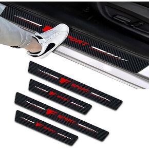 Compatible with Kia GT K3 K4 K5 Car Door Sill Protectors Carbon Fiber for GT K5 Accessories Automotive Door Entry Guard. (MKT-for GT)