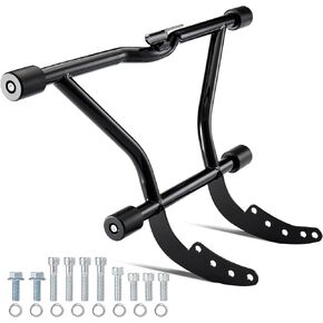 MoKitDora Engine Guard Highway Peg Two-Step Front Crash Bar for Harley Softail 2018-2024 Fat Boy FLFB/S Street Bob Low Rider Sport Glide FLSB Slim Breakout, Black