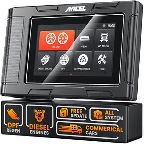 ANCEL Heavy Duty Truck Scanner HD3300 Plus+ with DPF Reset/Force Regen Scanner, Full System Diesel Diagnostic Scan Tool for Cummins, Caterpillar, Detroit, Paccar Diesel Engines & 99% Commercial Cars