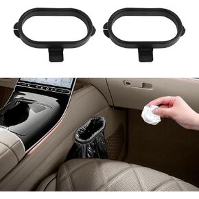 2PCS Car Trash Bag Hanging with Adhesive, Car Trash Bag Holder, Mini Car Garbage Bag Hanging, Keep Your Car Clean Multi-Function Auto Interior Accessories Universal for Most Vehicles
