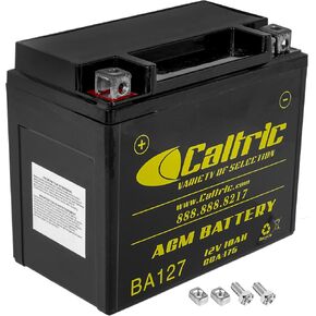 Caltric Agm Battery Compatible with Honda Trx 250 Te Recon 250 2X4 Es 2002 2003 2004 2005-2016