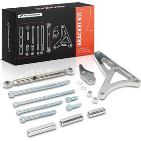 A-Premium المولد المولد قوس وتوتر ROD KIT متوافق مع 1968-1993 FORD 289 302 347 5.0L V8 محرك ، شريحة مولد الألومنيوم مع أجهزة التثبيت