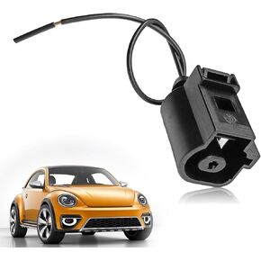 1J0973081 Oil Pressure Sensor Connector Pigtail Compatible with 1998-2016 Audi A4 A5 A6&Volkswagen Beetle Golf Jetta Passat-Black Oil Sensor