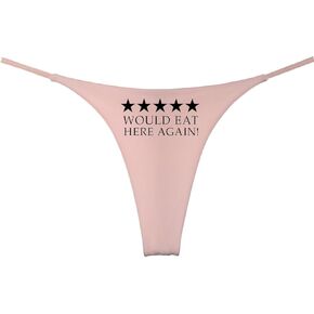 Would Eat Here Again 5 Stars Funny Womens Thong (pack of 1)