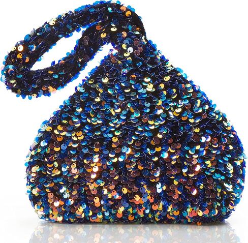 BABEYOND Women's Clutch Evening Bags Vintage Sequin Glitter Triangle Purse for 1920s Party Prom Wedding in Saudi Arabia