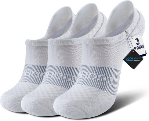 BRISIRA Coolmax Bamboo Viscose Kids No Show Socks Compression Athletic Running Sports Boys Socks Ankle Cushioned for Youth in Saudi Arabia