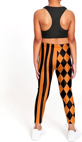 color cosplayer Halloween Legging for Kids Girls Striped Leggings Birthday Stretchy Tights Pants in Saudi Arabia