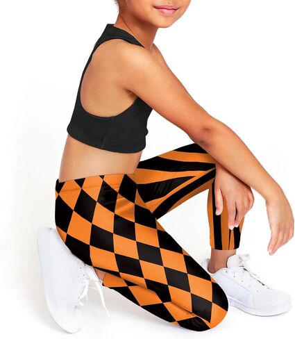 color cosplayer Halloween Legging for Kids Girls Striped Leggings Birthday Stretchy Tights Pants in Saudi Arabia