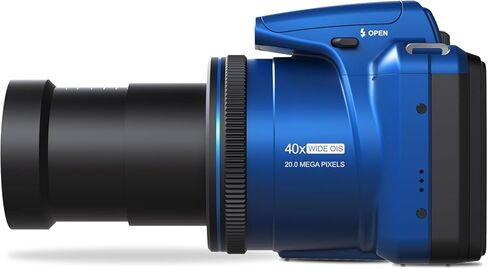 Minolta ProShot MN40Z 20MP Camera, 40X Optical Zoom, 1080p Video (Silver) | Capture sharp photos and video with intuitive controls for travel, family and everyday moments. in Saudi Arabia