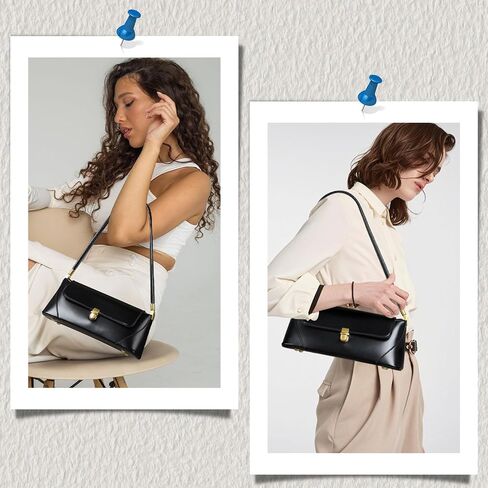 Etercycle Shoulder Bag for Women, Vintage Trendy Women's Purses, Small Vegan Leather Handbags Underarm Hobo Bag in Saudi Arabia