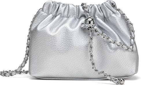 Joryin Trendy Dumpling Women's Crossbody Bag - Evening Clutch Vegan & Genuine Leather Hobo Cloud Purse in Kuwait