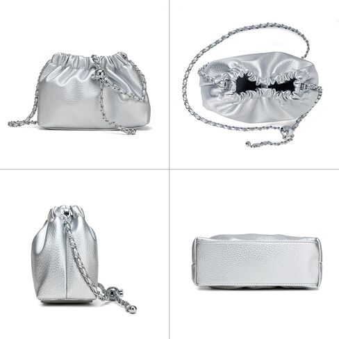 Joryin Trendy Dumpling Women's Crossbody Bag - Evening Clutch Vegan & Genuine Leather Hobo Cloud Purse in Kuwait