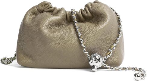 Joryin Trendy Dumpling Women's Crossbody Bag - Evening Clutch Vegan & Genuine Leather Hobo Cloud Purse in Kuwait