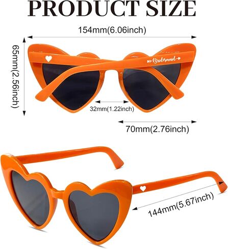 LADY&HOME 10 Pairs Heart Shaped Sunglasses Bachelorette Sunglasses Heart Sunglasses Bachelorette Party Favors Supplies in Saudi Arabia