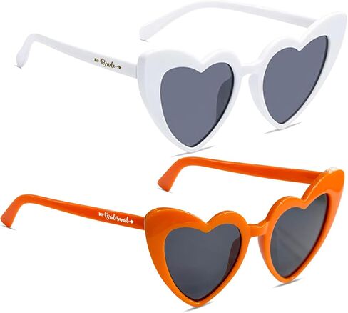 LADY&HOME 10 Pairs Heart Shaped Sunglasses Bachelorette Sunglasses Heart Sunglasses Bachelorette Party Favors Supplies in Saudi Arabia