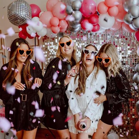 LADY&HOME 10 Pairs Heart Shaped Sunglasses Bachelorette Sunglasses Heart Sunglasses Bachelorette Party Favors Supplies in Saudi Arabia