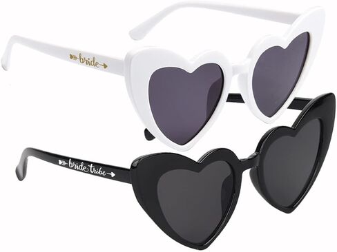 LADY&HOME 10 Pairs Heart Shaped Sunglasses Bachelorette Sunglasses Heart Sunglasses Bachelorette Party Favors Supplies in Kuwait