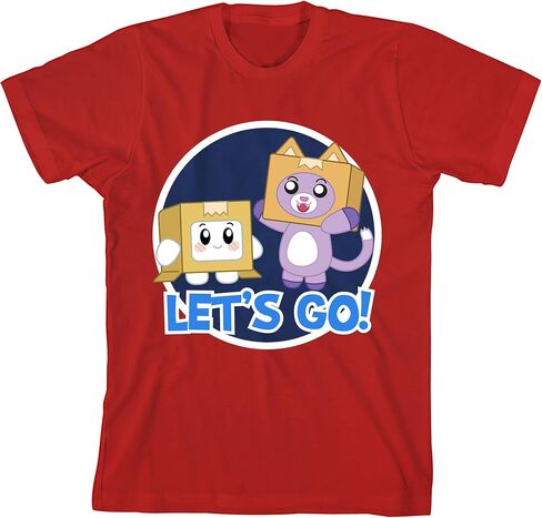 Lanky Box قوس قوس قزح Art Boy's 4-Pack Crew Neck Thirt Shirt Shirt Shirt in Kuwait
