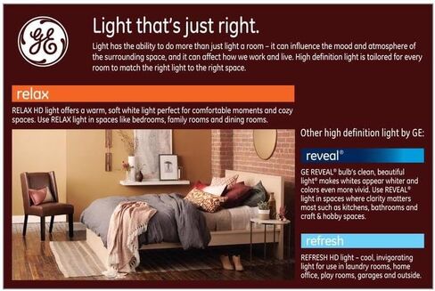 لمبة إضاءة LED من GE Lighting Relax HD PAR30L، استبدال 75 وات، قابلة للتعتيم، قاعدة متوسطة، أبيض ناعم، عبوتان in Saudi Arabia