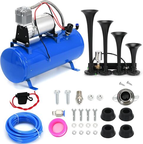 PTNHZ DC 12V MAX 150PPSI مضخة ضاغط الهواء مضخة W/6 لتر 1.6 جالون لخزان القوارب القوارب الصغيرة مضخة ضاغط الهواء المحمولة in Kuwait