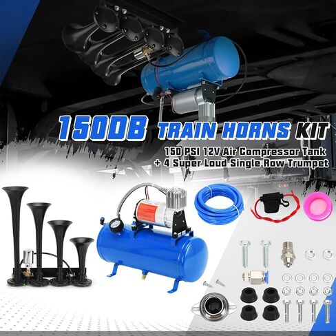PTNHZ DC 12V MAX 150PPSI مضخة ضاغط الهواء مضخة W/6 لتر 1.6 جالون لخزان القوارب القوارب الصغيرة مضخة ضاغط الهواء المحمولة in Kuwait