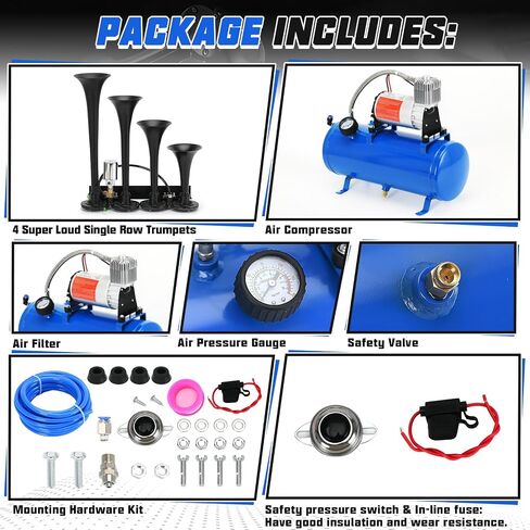 PTNHZ DC 12V MAX 150PPSI مضخة ضاغط الهواء مضخة W/6 لتر 1.6 جالون لخزان القوارب القوارب الصغيرة مضخة ضاغط الهواء المحمولة in Kuwait