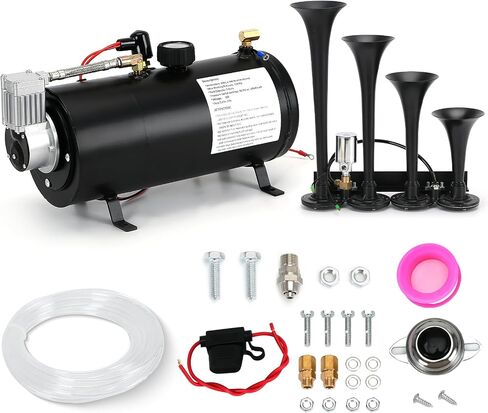 PTNHZ DC 12V MAX 150PPSI مضخة ضاغط الهواء مضخة W/6 لتر 1.6 جالون لخزان القوارب القوارب الصغيرة مضخة ضاغط الهواء المحمولة in Kuwait