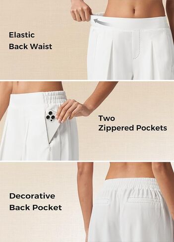 Willit Women's Linen Pants Wide Leg Casual Beach Summer Pants Palazzo Lounge Pants with Pockets in Kuwait