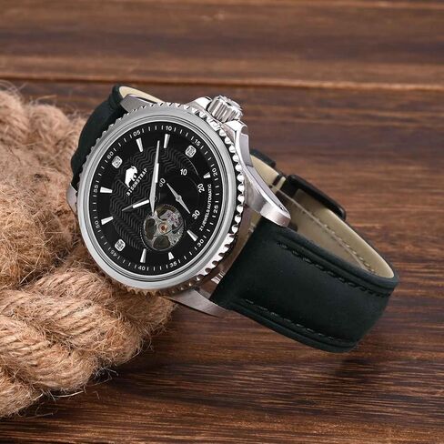 BISORNSTRAP Extra Watch Watch Bands 18 مم 20 مم 22 مم 24 مم ، وأشرطة ساعة جلدية للرجال ، حزام استبدال XL للمعصمين الكبار in Saudi Arabia