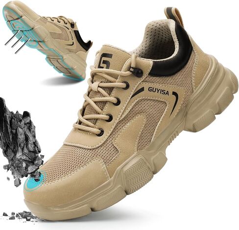 Steel Toe Shoes for Men Women Lightweight Work Shoes Mens Indestructible Safety Sneakers Puncture Proof Construction Shoe Composite Toe Sneakers in Saudi Arabia