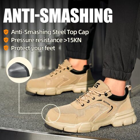 Steel Toe Shoes for Men Women Lightweight Work Shoes Mens Indestructible Safety Sneakers Puncture Proof Construction Shoe Composite Toe Sneakers in Saudi Arabia