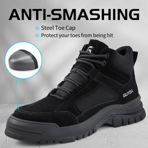 Steel Toe Shoes for Men Women Lightweight Work Shoes Mens Indestructible Safety Sneakers Puncture Proof Construction Shoe Composite Toe Sneakers in Saudi Arabia
