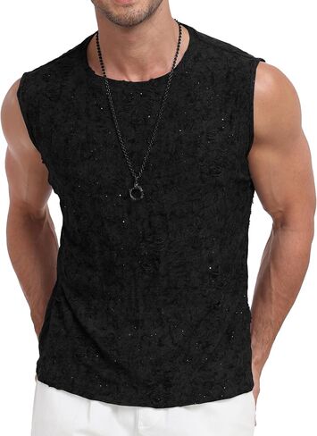 Yya Mens Tank Tops Tops Fashion Surfclly Tank Dortss Summer Disual Tee Tee Tee For Men S-XXL in Kuwait