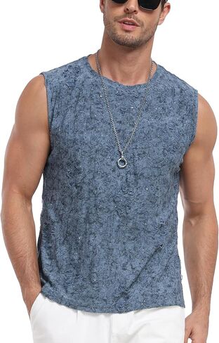 Yya Mens Tank Tops Tops Fashion Surfclly Tank Dortss Summer Disual Tee Tee Tee For Men S-XXL in Kuwait