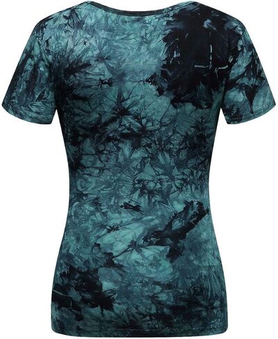Beauhuty Women's Deep V Neck Short Sleeve Wrap Ruched Sexy Slim Fit Tops in Kuwait
