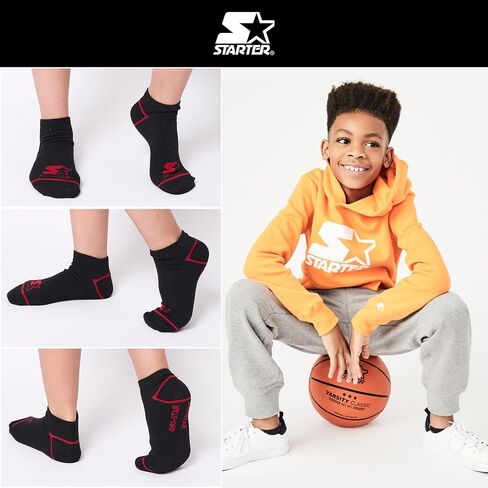 STARTER Boys Socks 10-Pack Comfort Toe, Lightweight Moisture-Wicking Socks for Kids 4-6, 6-8, and 10-12 Years Old in Saudi Arabia