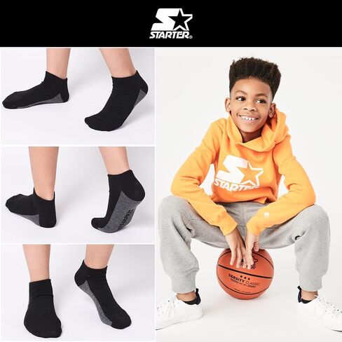 STARTER Boys Socks 10-Pack Comfort Toe, Lightweight Moisture-Wicking Socks for Kids 4-6, 6-8, and 10-12 Years Old in Saudi Arabia