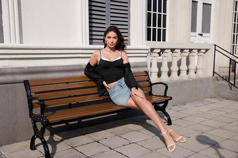 Taipove Pima Cotton Crop Lace Tops for Women Spaghetti Strap Tank Tank Please Out Out Babydoll Cami Slim Fit in Saudi Arabia