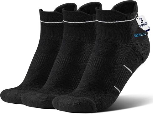 BRISIRA Bamboo Viscose Compression High Ankle Socks Men Women Cushioned Anti Blister HIking Golf Arch Support Running Socks in Saudi Arabia