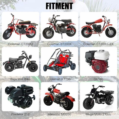 YOXUFA VM22 26mm Carburetor Header Exhaust Stage 1 Kit for Predator 212cc Performance 224cc 196cc 200cc 6.5HP Engine Coleman CT200U BT200X Baja MB200 GX160 GX200 Mini Bike Go Kart Racing Parts in Kuwait