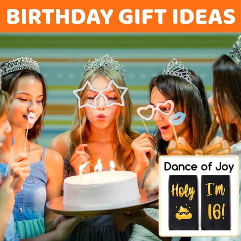 HAPPYPOP Birthday Gift Ideas for 13-18 Year Olds - Socks for Teen Girls and Boys with Keychain in Saudi Arabia