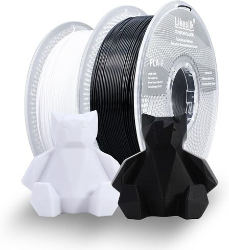 Likesilk 3D Printer Filament PLA F 1.75mm 3D Printing Filament 3D penfilament Yellow 0.25 kg in Saudi Arabia