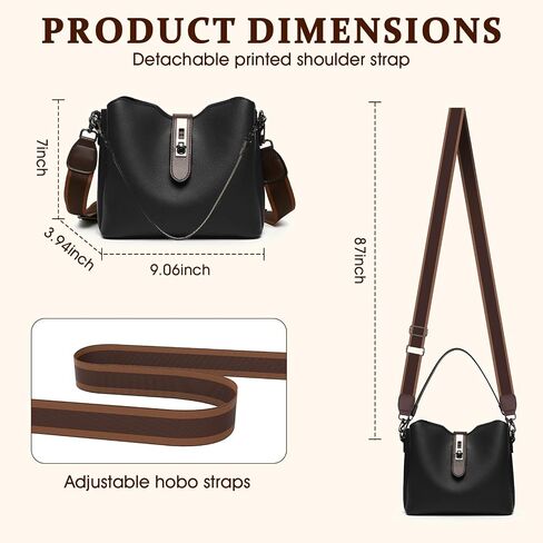 Leather crossbody bags for women: small purses with multi large pocket - shoulder bags for daily life travel shopping in Saudi Arabia
